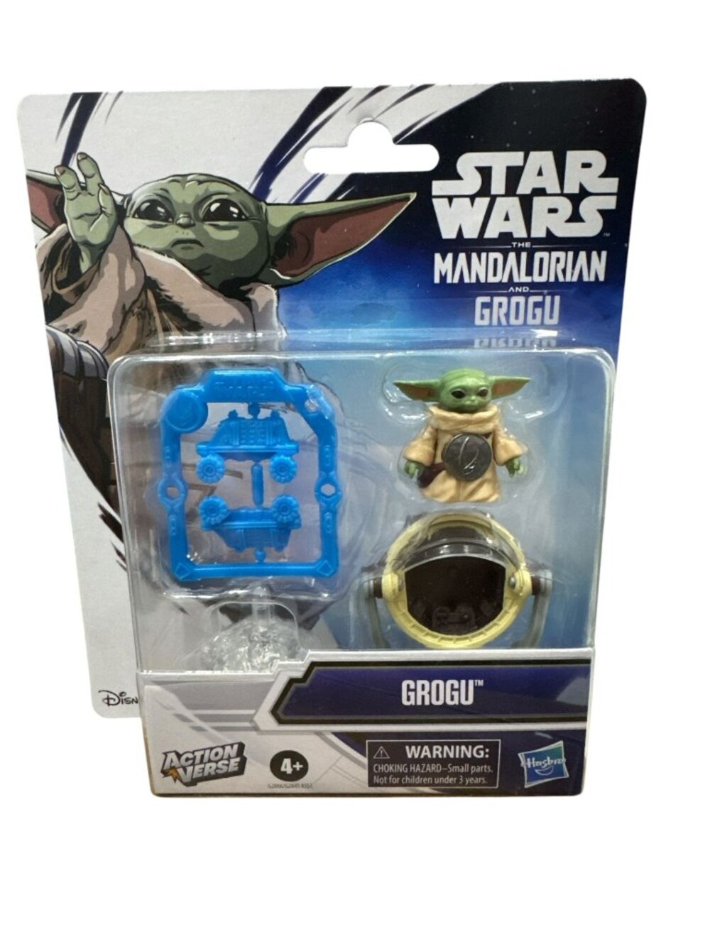 Star Wars The Mandalorian Grogu Action Figure Set By Hasbro 4+